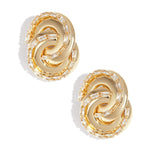 Iron Stud Earrings irregular shape Elegant Christmas Luxurious Series Women's jewelry