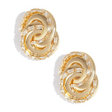 Iron Stud Earrings irregular shape Elegant Christmas Luxurious Series Women's jewelry