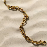 Stainless Steel Chain Bracelets Leopard Print Casual Daily  Women's jewelry
