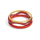 Acrylic Bangles Solid Color Casual Daily Simple Series Women's jewelry