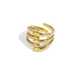 Stainless Steel Statement Rings lines Casual Daily Simple Series Women's jewelry