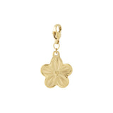 Floral jewelry charm