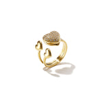 Stainless Steel Statement Rings Heart Simple Daily Simple Series Women's jewelry