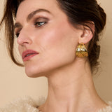 Stainless Steel Hoop Earrings leaf Casual Daily Simple Series Women's jewelry