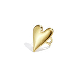 Statement ring with large heart