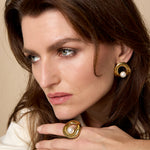 Stainless Steel Statement Rings circle Casual Daily Simple Series Women's jewelry