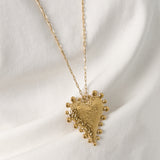 Statement heart necklace