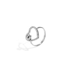 Stainless Steel Statement Rings Heart Casual Daily Simple Series Women's jewelry