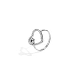 Stainless Steel Statement Rings Heart Casual Daily Simple Series Women's jewelry