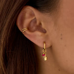 Earcuff Spiral Gold Color Stainless Steel