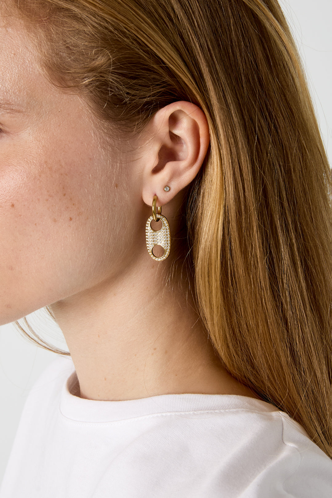 Stainless Steel Drop Earrings Geometric Shape Simple Daily Simple Series Women's jewelry