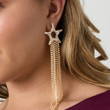 Copper Dangle Earrings Star Elegant Christmas Luxurious Series Women's jewelry