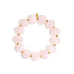 Elastic beaded bracelet with large beads