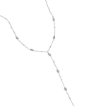 Y-line necklace with stones
