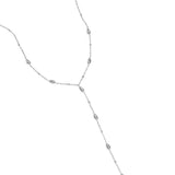 Y-line necklace with stones