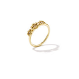 Ring with daisies and stones
