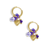 Stainless Steel Drop Earrings Heart Daily Daily Simple Series Women's jewelry