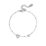 Bracelet with hearts, colored stones, and dots