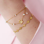 Double trouble flower Bracelet
