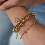 Bracelet with alternating balls