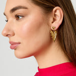 Stainless Steel Drop Earrings Heart Casual Daily Simple Series Women's jewelry