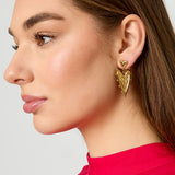 Stainless Steel Drop Earrings Heart Casual Daily Simple Series Women's jewelry