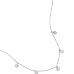 simple necklace with heart pendants