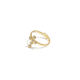 Statement ring with cross and stones