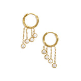 Stainless Steel Drop Earrings Circle Casual Daily Simple Series Women's jewelry