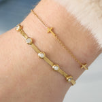 Stainless Steel Chain Bracelets Cross Casual Daily Simple Series Women's jewelry