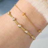 Stainless Steel Chain Bracelets Cross Casual Daily Simple Series Women's jewelry