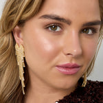 Copper Dangle Earrings Geometric Elegant Christmas Luxurious Series Women's jewelry