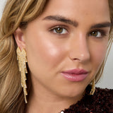 Copper Dangle Earrings Geometric Elegant Christmas Luxurious Series Women's jewelry