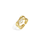 Stainless Steel Gemstone Rings lines Simple Daily Simple Series Women's jewelry