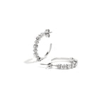 Earrings with alternating stones