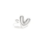Statement ring funky heart