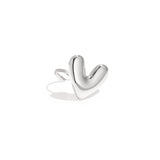 Statement ring funky heart