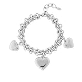 Trio bold heart Bracelet