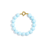 Bracelet with medium beads and front clasp-12mm