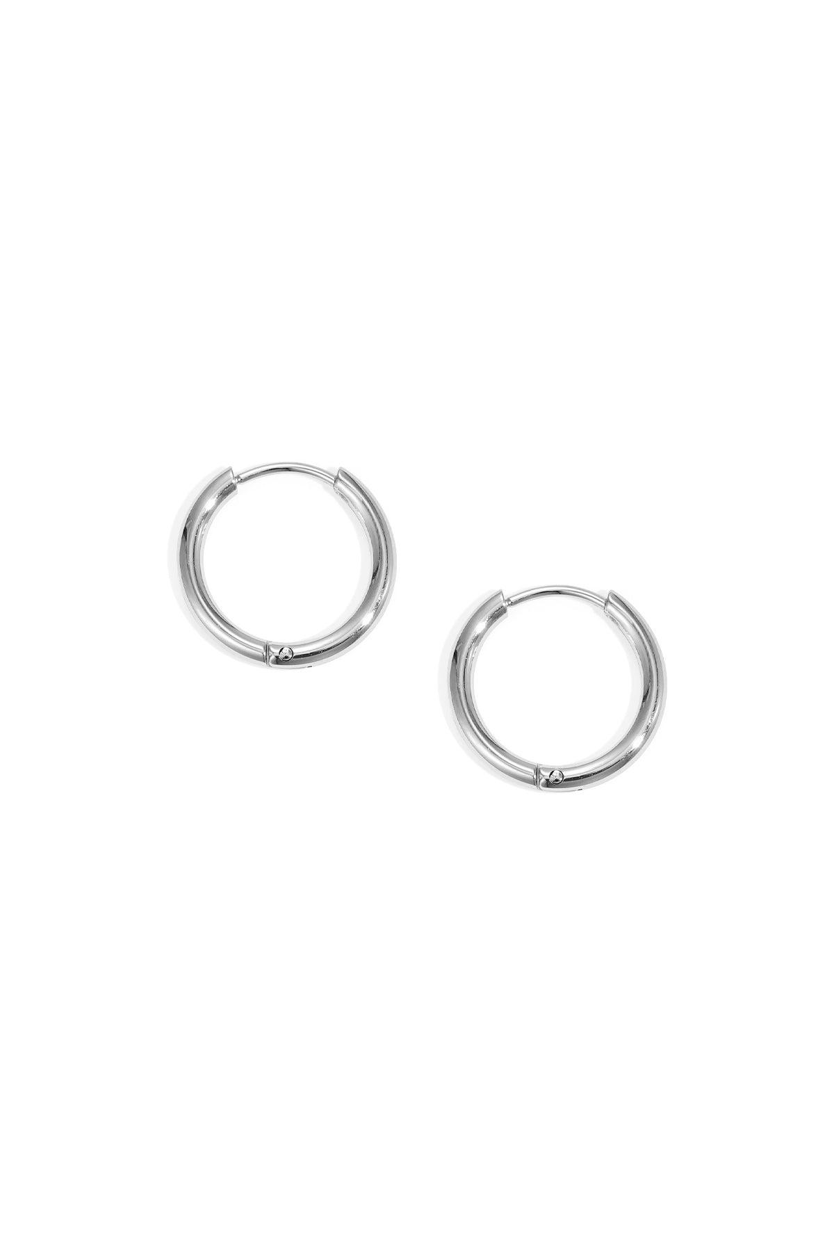 Earrings Little Hoops 1,6cm Gold Color Stainless Steel