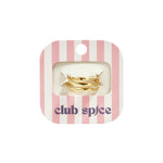 3-layer ring with wavy effect
