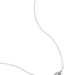 simple necklace with knotted charm