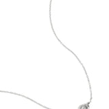 simple necklace with knotted charm