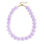 Necklace with heart-shaped beads