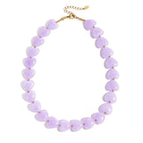 Necklace with heart-shaped beads