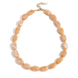 Necklace with organic beads