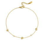 Stainless Steel Anklets Heart Simple Daily Simple Series Women's jewelry