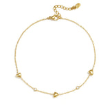 Stainless Steel Anklets Heart Simple Daily Simple Series Women's jewelry