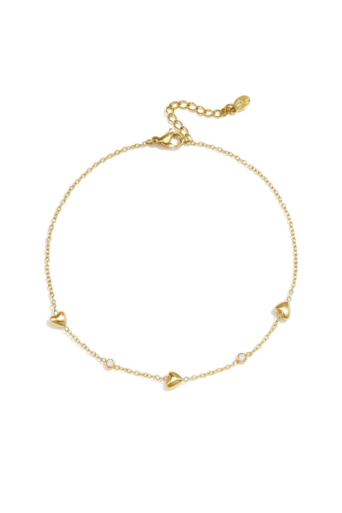 Stainless Steel Anklets Heart Simple Daily Simple Series Women's jewelry