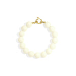 Bracelet with medium beads and front clasp-12mm